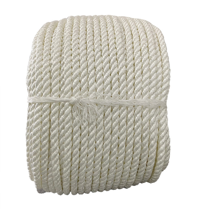 19mmx220m 3 Strand Twisted Nylon Marine Anchoring Rope With High Breaking Load