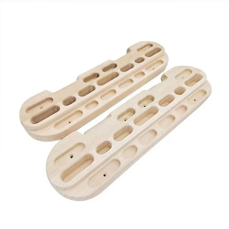 Wall mounted wooden Finger training board Climbing Hangboard Rock Climbing Training as Climbing Fingerboard with Jugs, Slopes