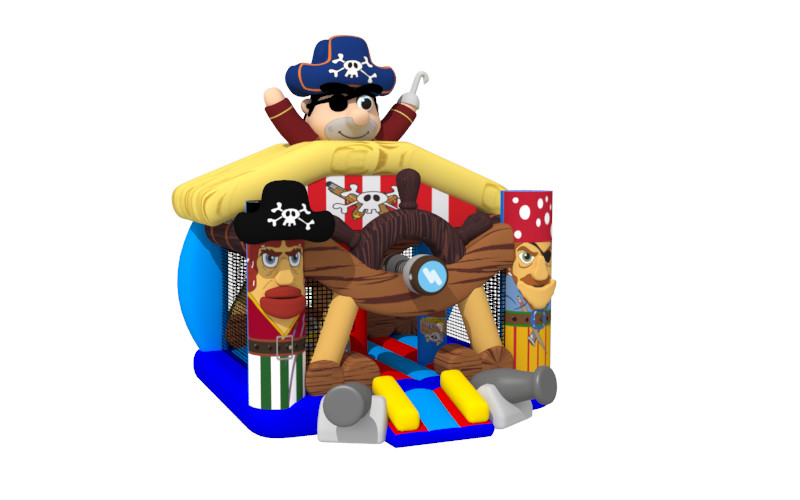 New Digital Printing Pirate Themed PVC 5x5x5m Kids Inflatable Bounce House
