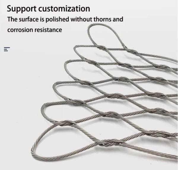 High Tensile Strength Flexible Animal Enclosure 316 Stainless Steel Wire Rope