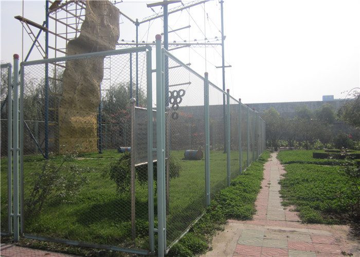 High Security Galvanized Chain Link Fence For Oil Field Fencing With Post