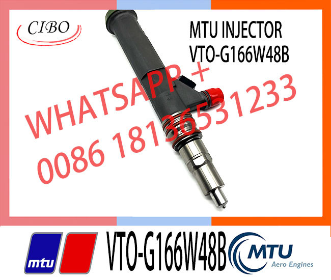 High Quality Common Fuel Injector VTO-G166W48B 001010695 G166W48B Inyectores de combustible MTU refabricados