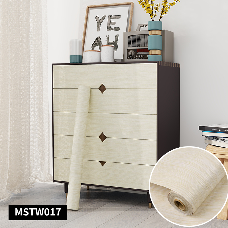 0.6*10m Wood Grain Removable Wallpaper Interior Self Adhesive Wall Covering