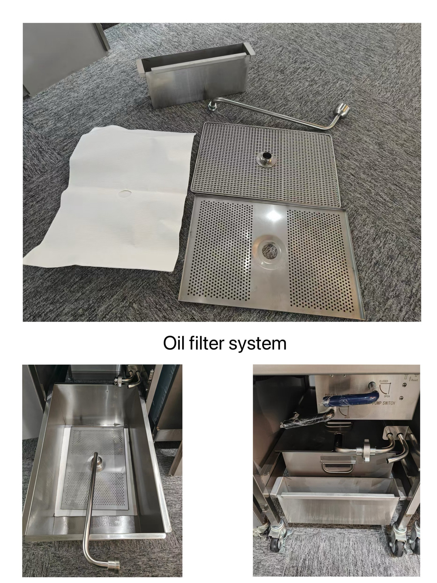 Electric Digital Panel With Auto Oil Filter System Chicken Pressure Fryer