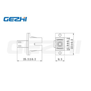 Pc Hybrid Adapter , Odm Sc To Lc Adapter Single Mode