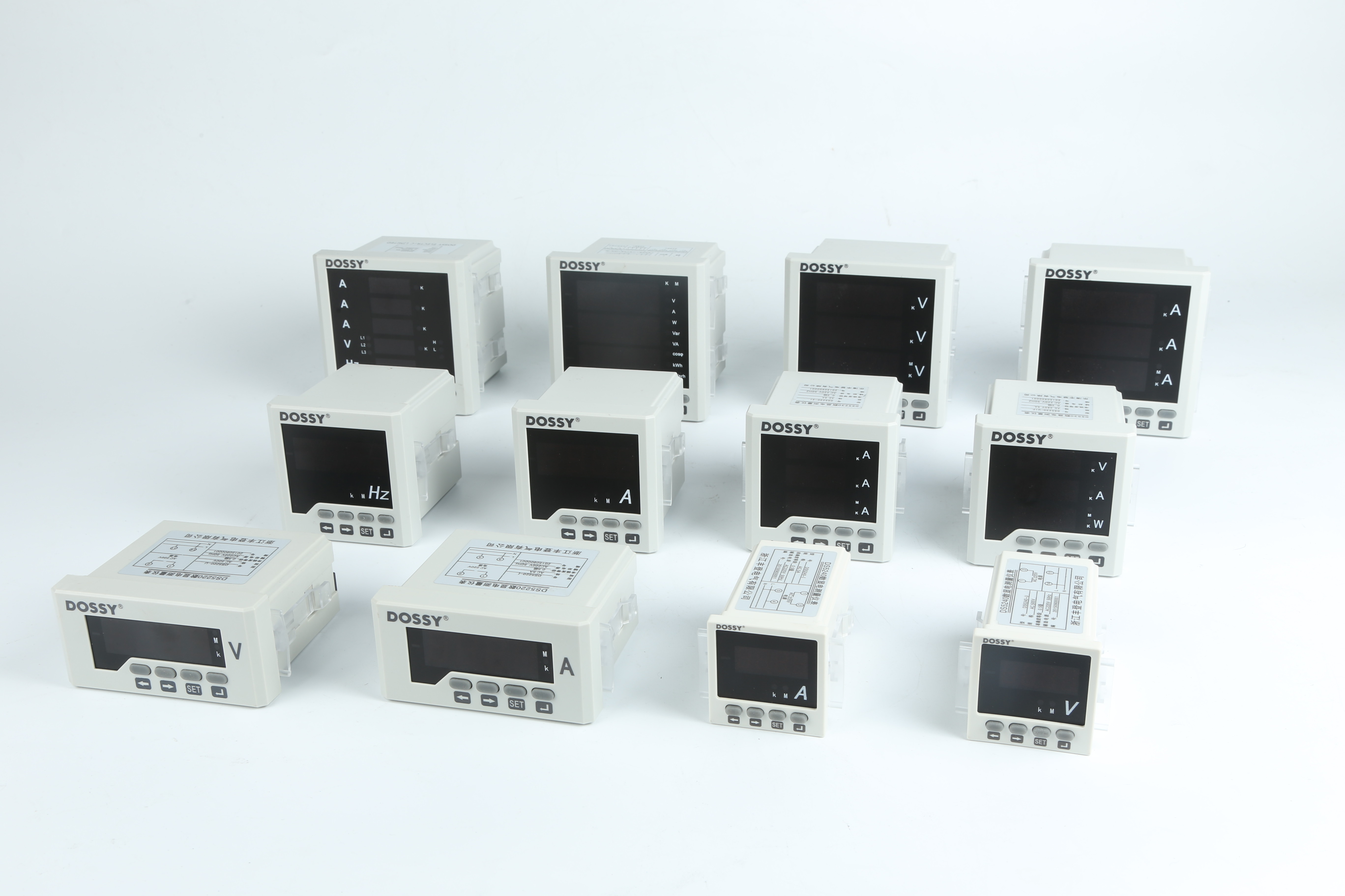 72x72mm LCD display Ampere meter Three phase meter panel anolog meter for parameter measurement