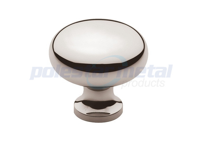 Zinc Alloy Polished Chrome Cabinet Handles And Knobs / Round Drawer Knobs