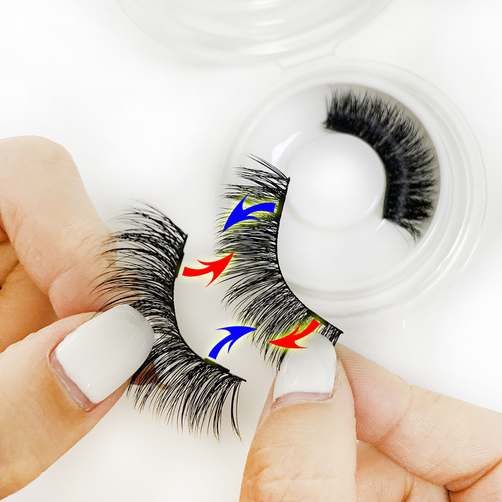 Light Eyeliner Magnetic Eyelashes Customized Package Realistic Looking