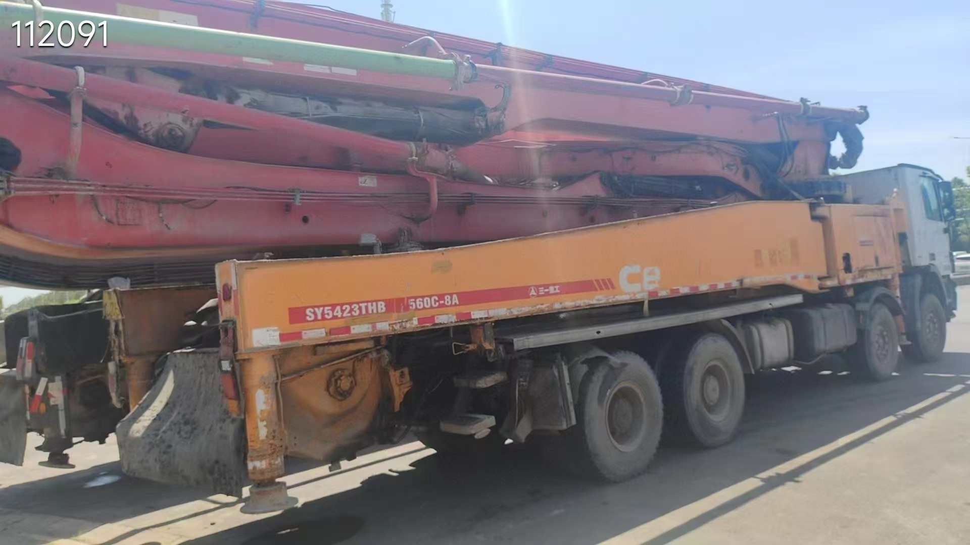 2014 Refurbished SANY 38m Concrete Pump Truck Precision Power Performance for Construction Efficiency