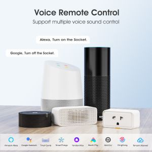 Zigbee Socket Tuya Smart Home US Wireless Plug With Power Monitor Remote Control