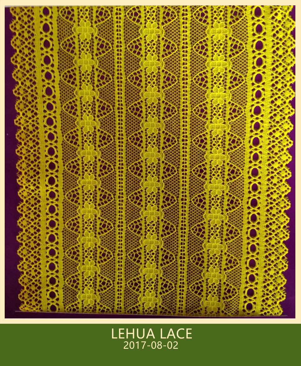 Hot Selling and nice quality Nylon Spandex Stretchy Brazil Lace from China