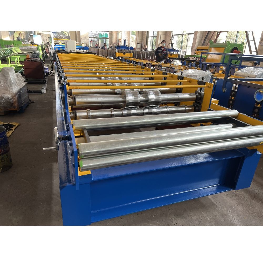 Metal Roof Panel Wall Roll Former Sheet Making Machine 12m/Min PLC Control