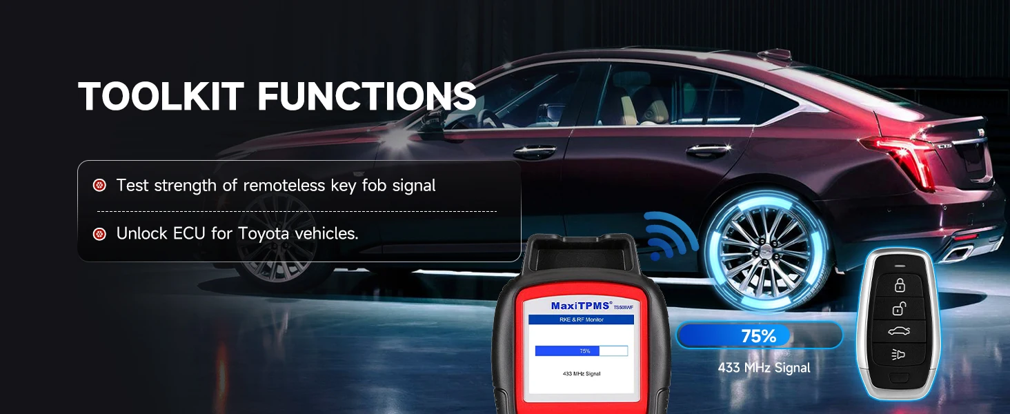Autel MaxiTPMS TS508WF WiFi TPMS Diagnostic Tool Program MX-sensors, Read/Clear DTCs OBD2 TPMS Relearn Tool Free Update PK TS508