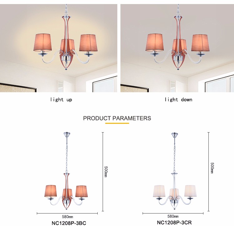 Modern cluster chandelier With Metal Arm for indoor home Lighting (WH-MI-30)