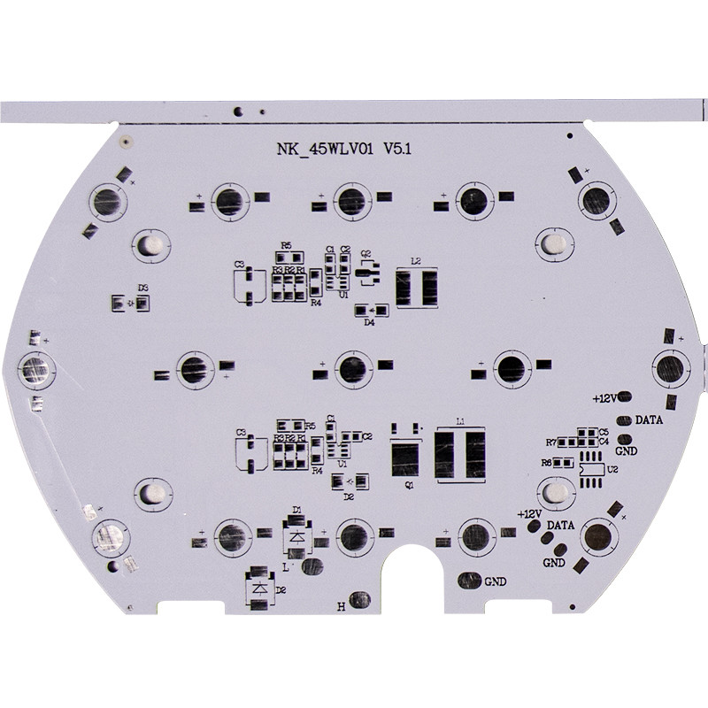 OSP HASL Lead Free ENIG Aluminium PCB For LED Mechanical Hole 0.15mm