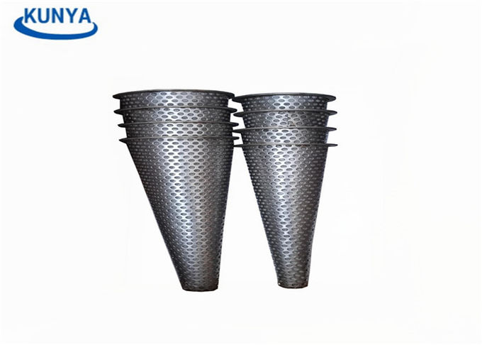 Threaded Interface Conical Sintered Filter Elements Cone 8000 Mesh Stainless Steel Basket
