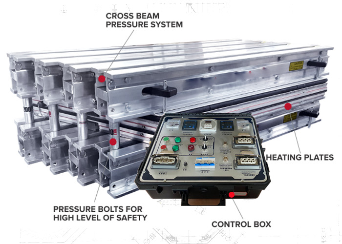 Electric Heating Water Cooled Rubber Conveyor Belt Splicer Press Machine Portable