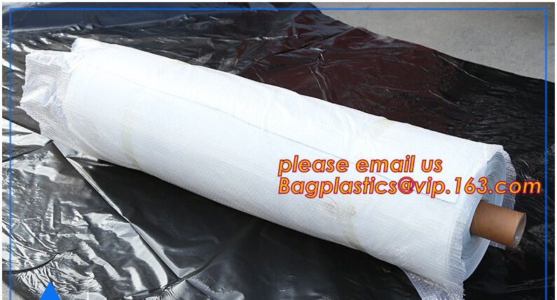 Custom biodegradable agriculture plastic mulch film,tubular roll with black colour for agricultural mulch film BAGEASE