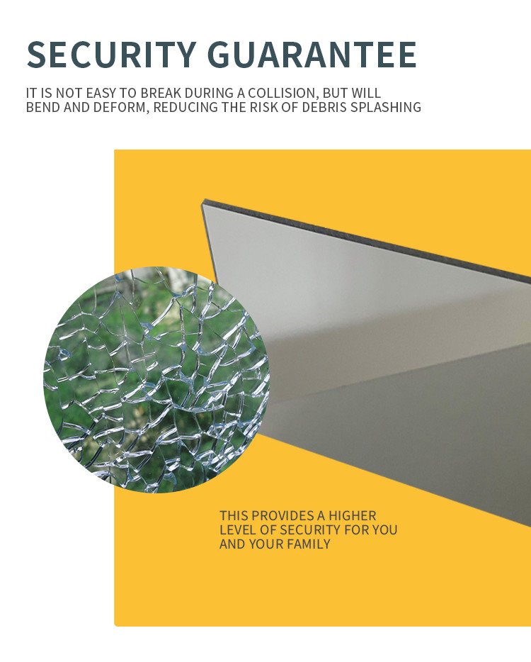 Durable Recreational Vehicle Windshield Plastic Sheet With 92% Light Transmittance