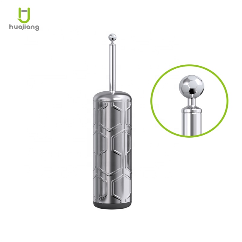 Matt Finished Bathroom Waste Bin With Dispenser And Induction Type Stainless Steel Trash Can From Football Series