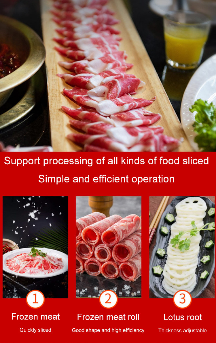 Multifunctional Stainless Steel Fresh Ham Cutting Machine Meat Slicer
