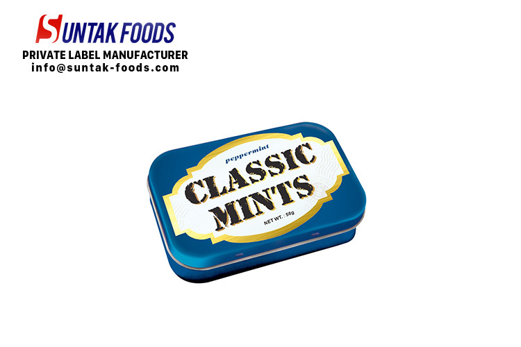 Calorie Free Compressed Dextrose Candy , Sugar Free Peppermints With Display Box