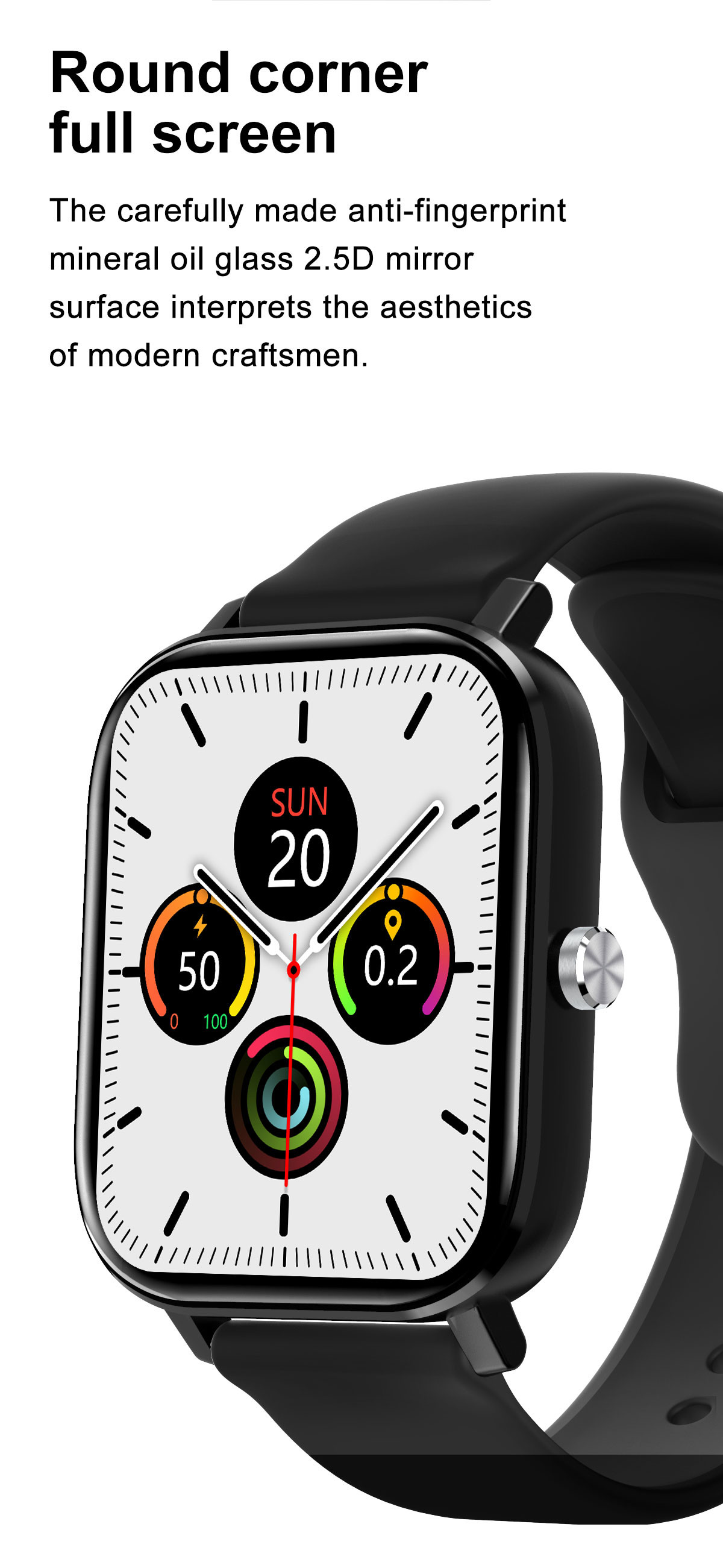 1.75 Inch Fitness Tracker W26M Bte Call Ip68 Sports Smart Watch