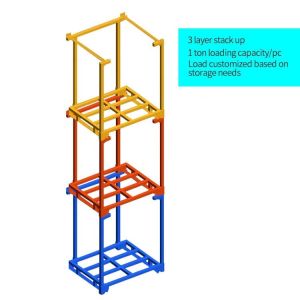Heavy Duty Stackable Pallet Rack with Collapsable Design and Customized Capacity