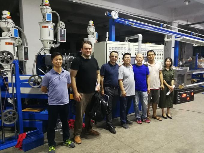 70 + 50 + 50 Jacket Sheat Extrusion Line , India Wire Making Machine For Power Cable