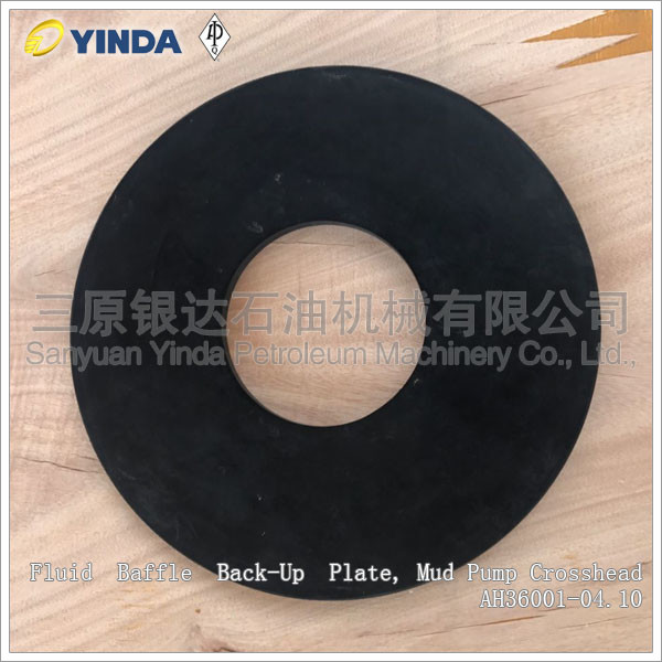 Fluid Baffle Back Up Plate Mud Pump Crosshead AH36001-04.10 Vulcanized Rubber