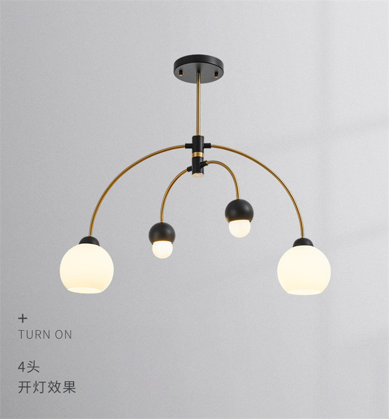 Nordic design creative glass chandelier living room bedroom dining room Willow Chandelier(WH-MI-362)