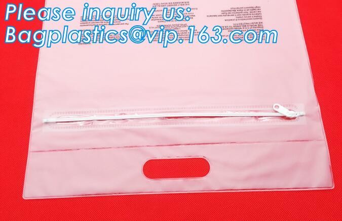 Plastic Bag OEM Custom PVC Loop Handle Image Printed Plastic Shopping Bag,Promotional Clear Waterproof Plastic Cosmetic