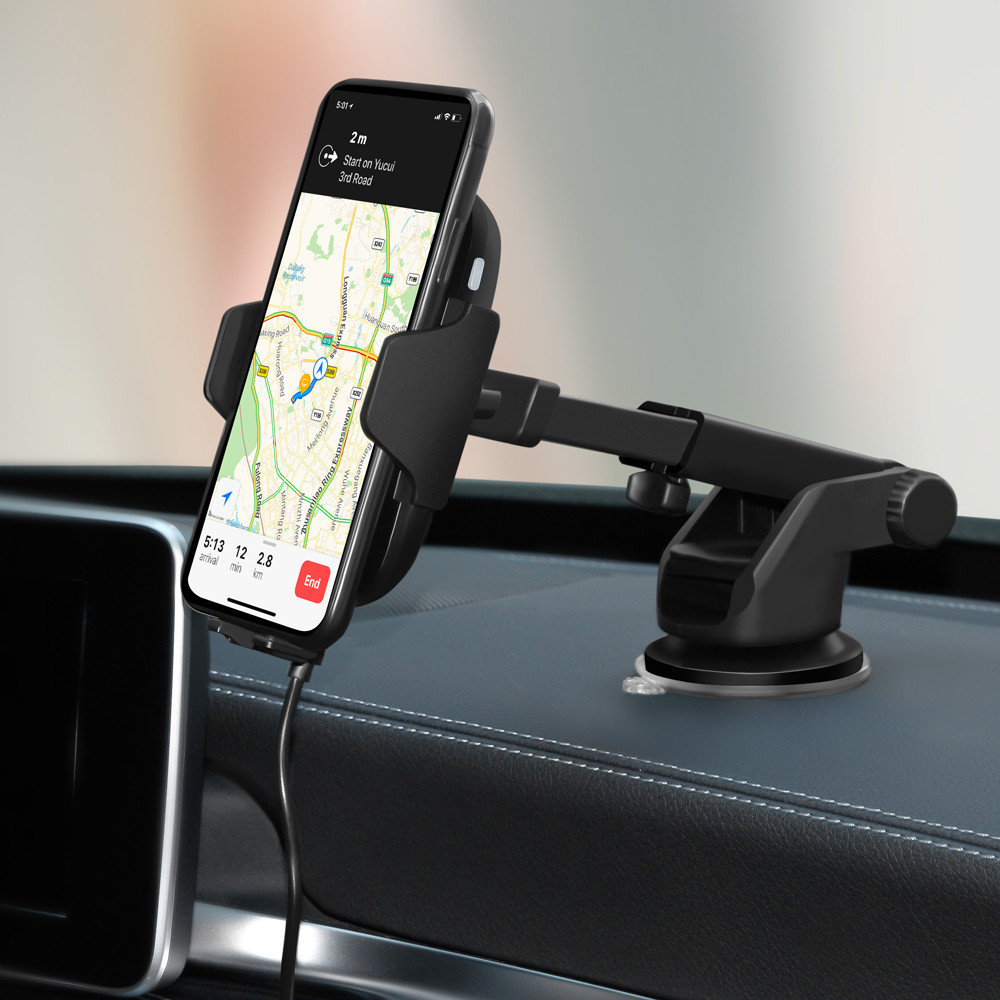 15w Infrared Sensor Automatic Clamping Wireless Car Charger