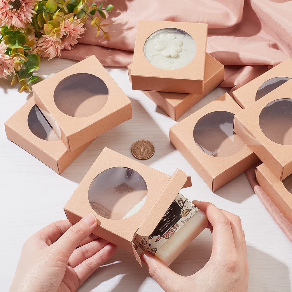 Folding Hollow-Carved Design Kraft Paper Gift Box With Your Own Logo Easy to Assemble