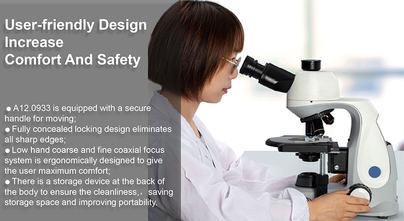 A12.0933 Opto Edu Trinocular Biological Microscope Lcd LED Laboratory ECO