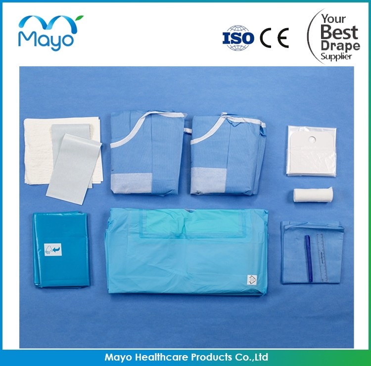 Nonwoven Disposable Surgical Head Drape Pack OEM Customized