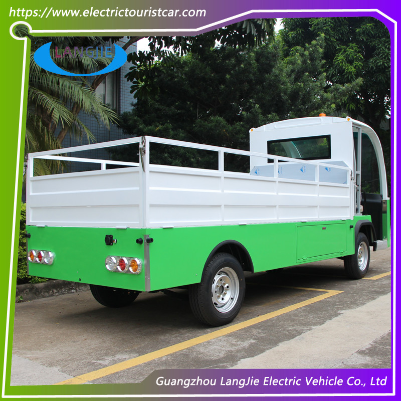 0.9 Ton 2 Seats Electric Luggage Cart With AC Motor electric cargo car 48v For Factory