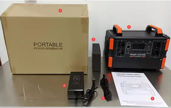 Portable 1200W Solar Power Station Must Essential Outdoor Battery Power Generator with 230V for Home Use US Plug Type