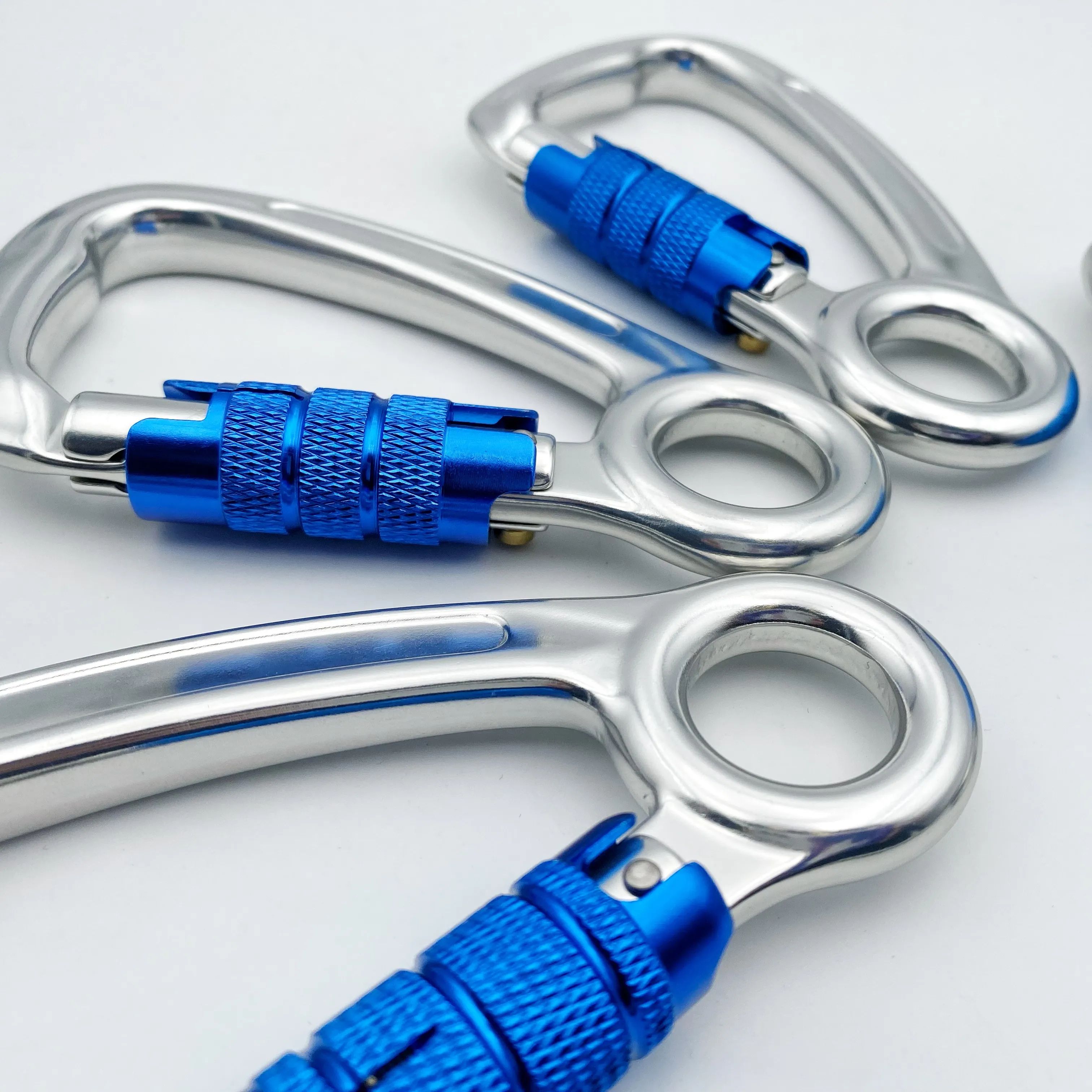 Heavy Industry Aluminum Carabiner 30KN Auto Mountain Climbing Swivel Clip Snap Hook