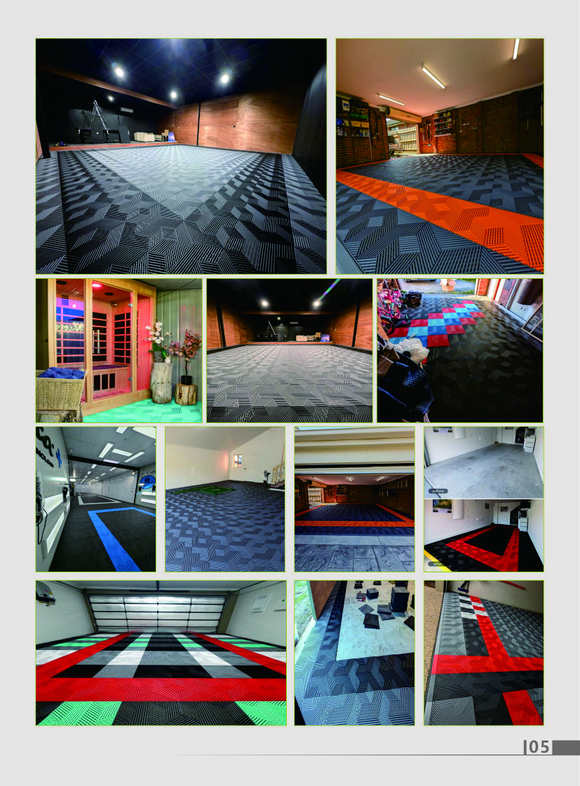 High Durability Black Garage Floor Tile With 2500 Lbs Weight Capacity And Impact Resistance