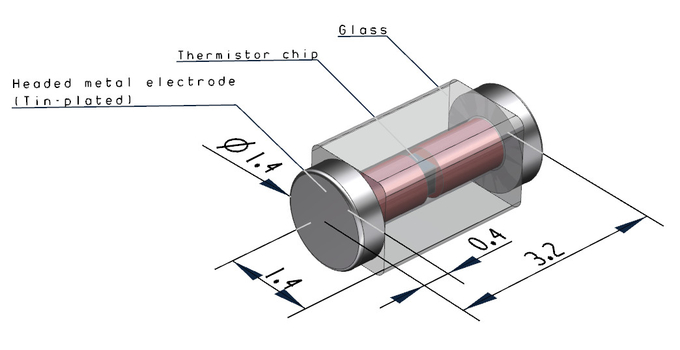 5k Precision NTC Thermistor Temperature Assurance For IGBT Units