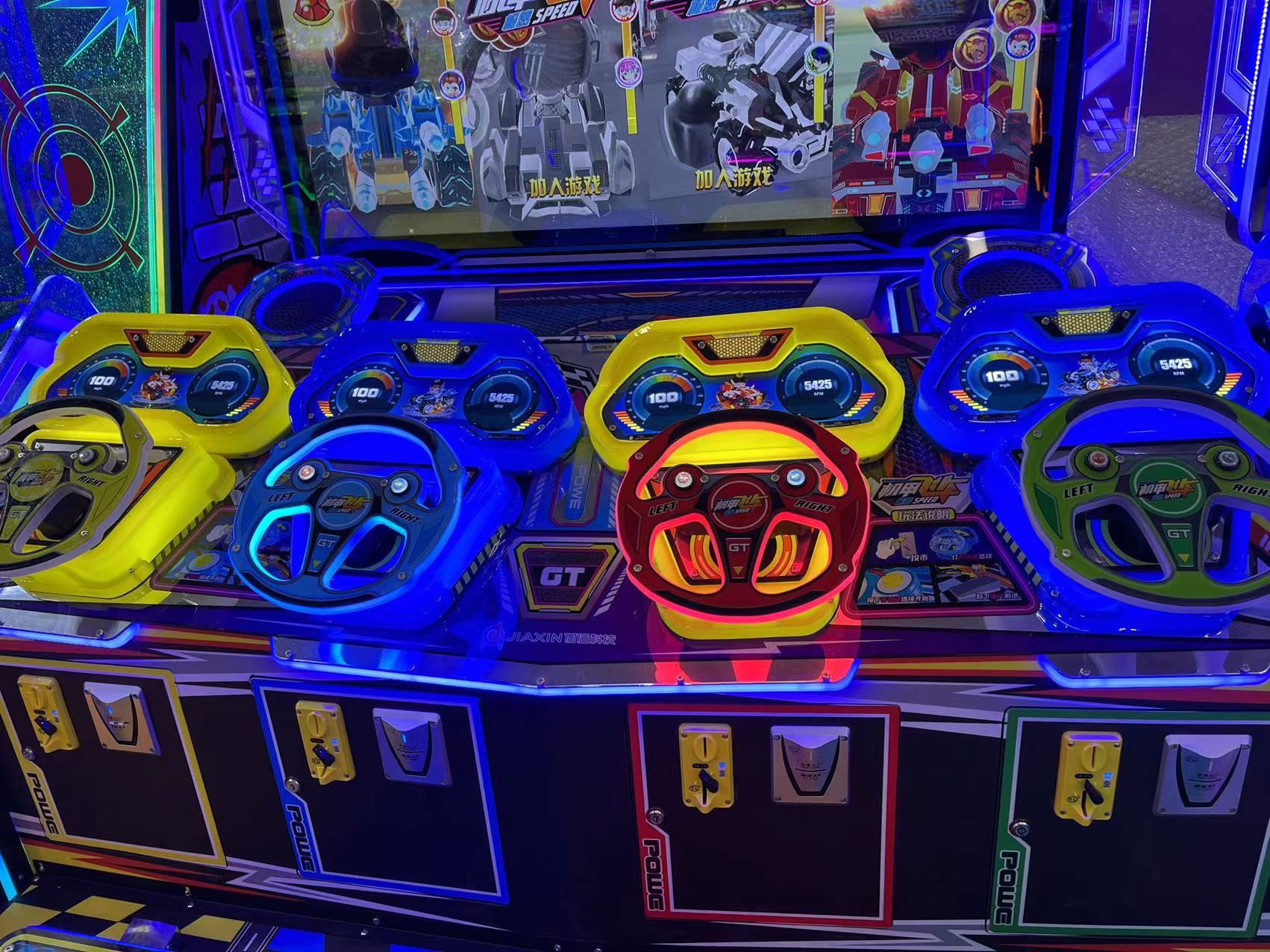 Efficiently Meet Customer Requirements Kids Car Racing Ticket Redemption Game Machine
