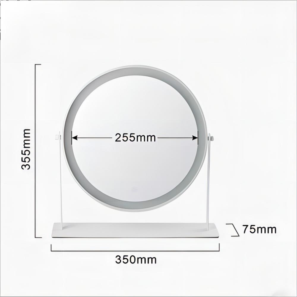 Compact Handheld LED Cosmetic Vanity Dressing Mirror For Makeup Individual Carton Packing