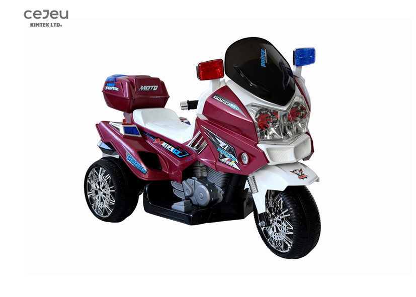 Classical 1 Motor 36 Months Police 6v Motorbike Ride On 3KM/H