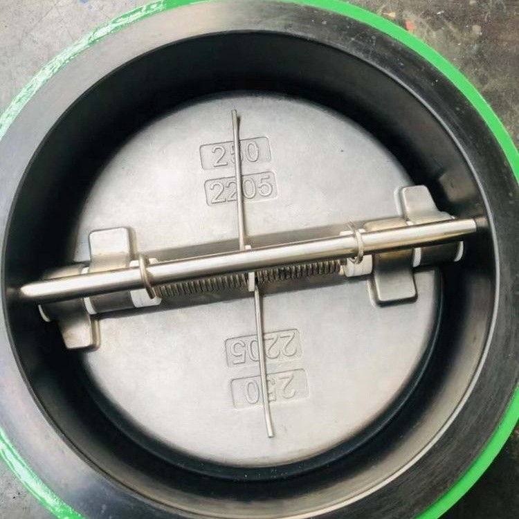 in stock 4 inch Wafer Lugged type ductile iron steel butterfly valve manual