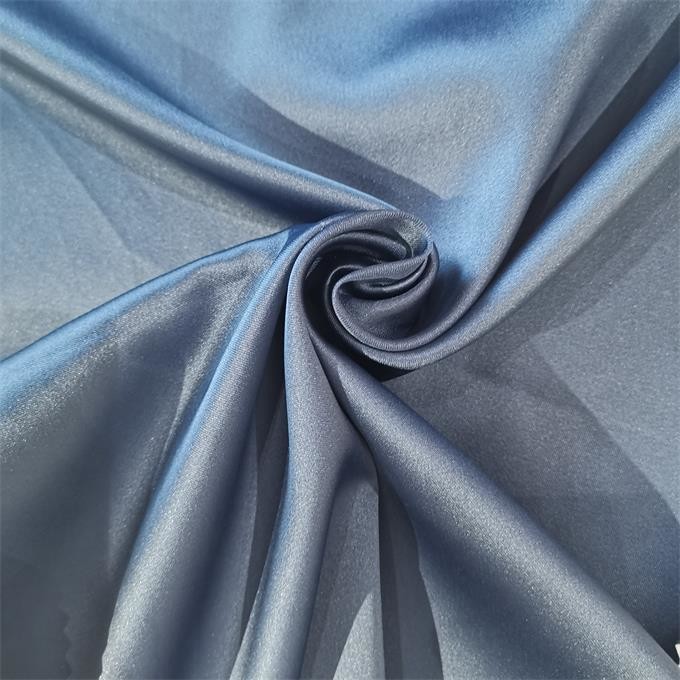 Full Dull Satin Spandex Chiffon Fabric 50dx50d+20d 95gsm Satin Weave Fabric