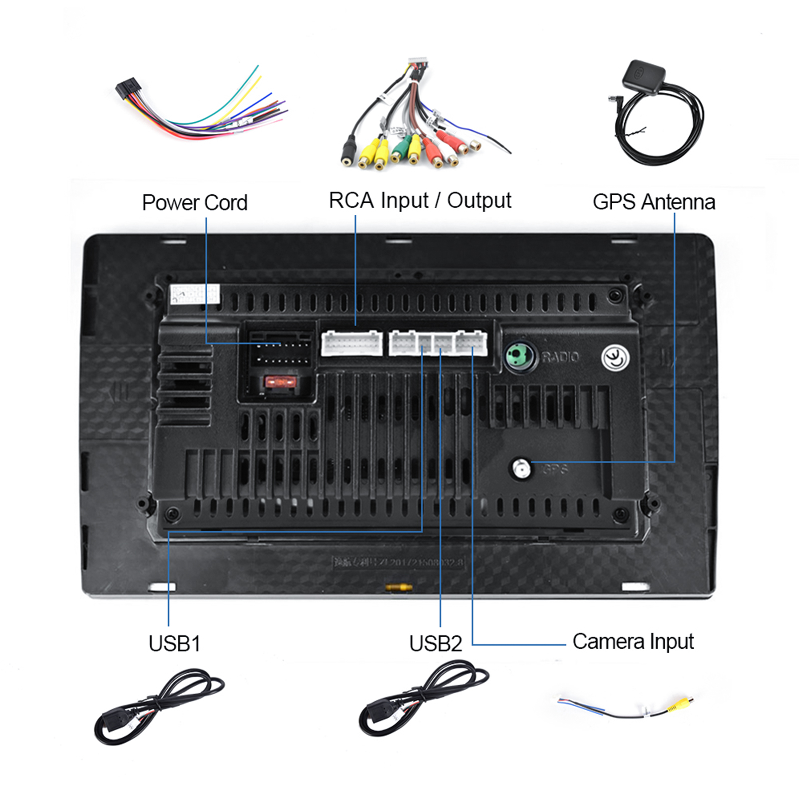 9 inch 2G 32G Universal Multimedia Player Double Din Android Car Radio with Built-in 2DIN