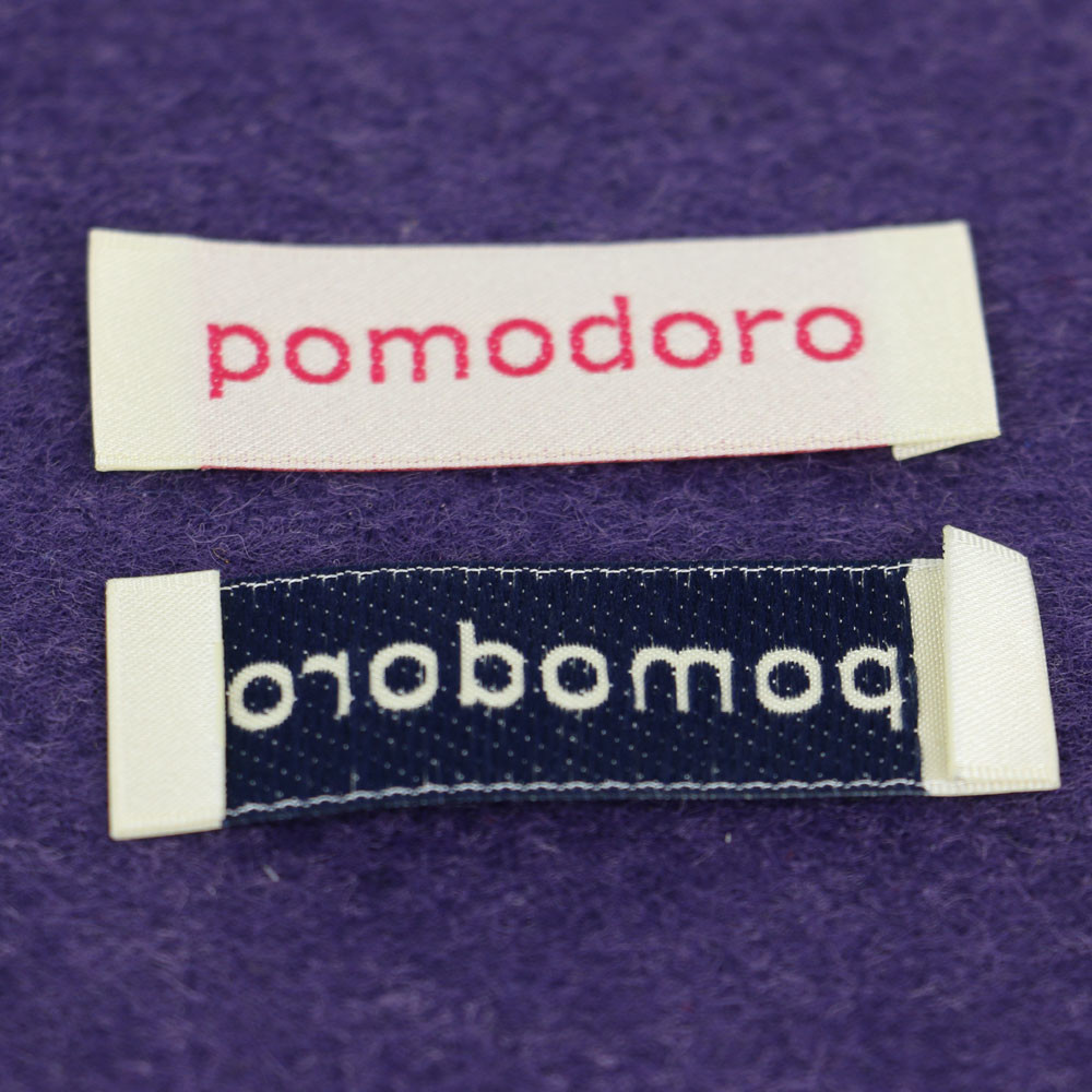 Sew On Clothes Woven Neck Labels Weaving Main Labels Tags Center Fold