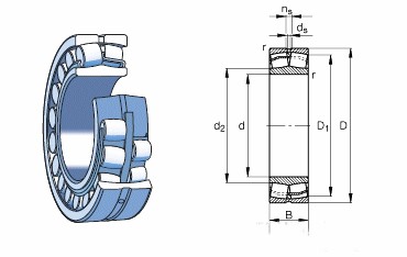 Self Aligning Spherical Roller Bearing 24130C Size 150*250*100mm