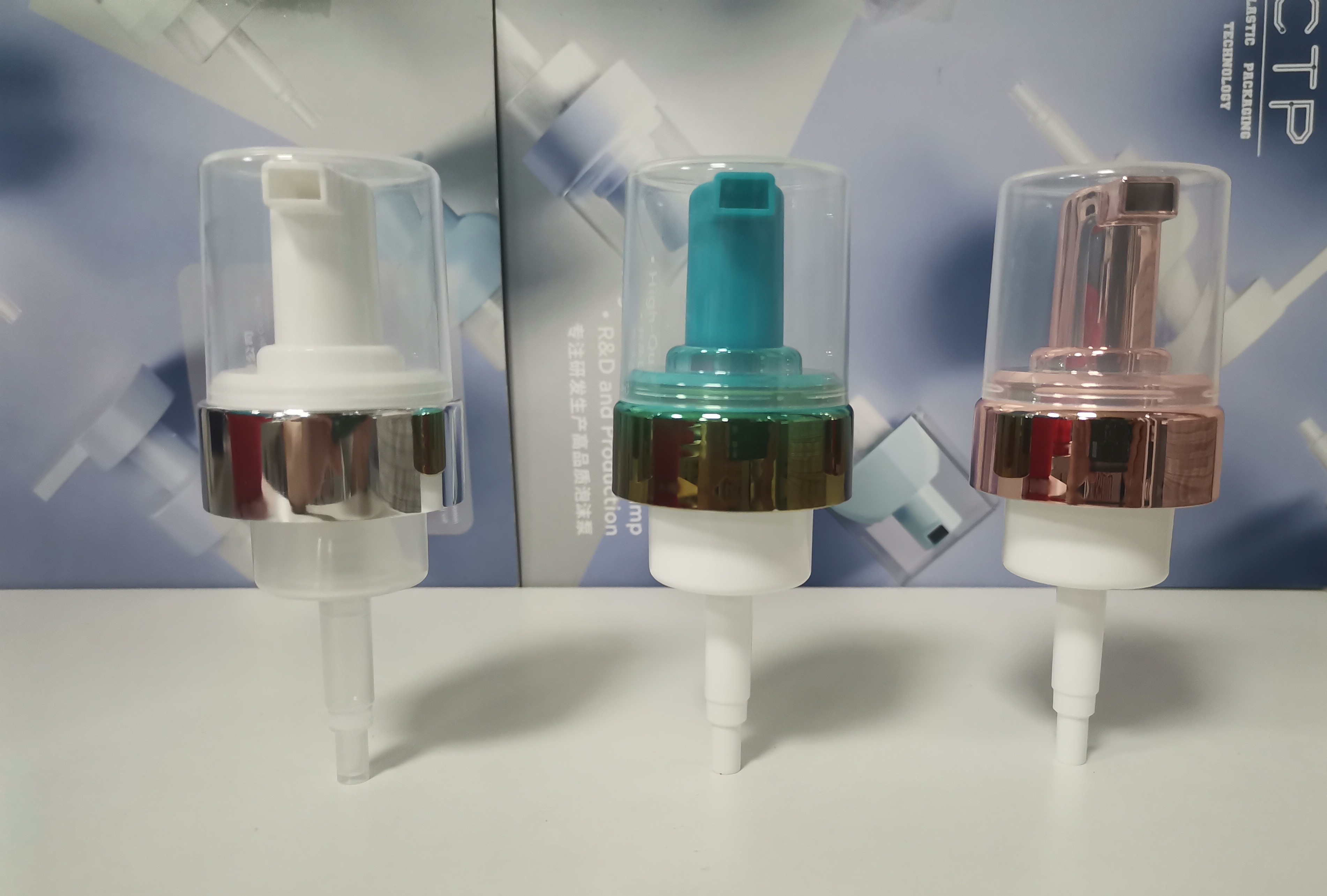 1.2cc Foam Bottle Pump With Transparent Housing And White Pump Head For Smooth Dispensing